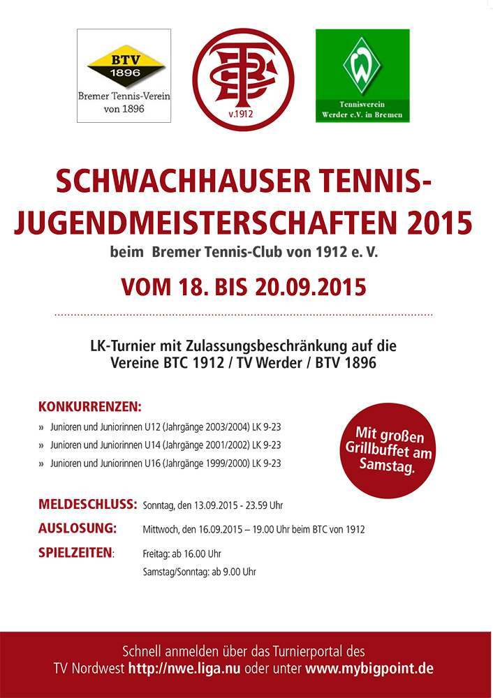 Plakat vereinsmeisterschaften 2015